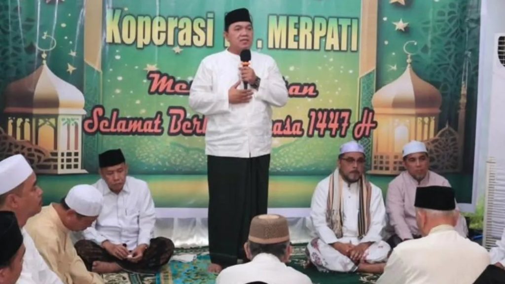 Achsanul Qosasi di acara Koperasi PS Merpati